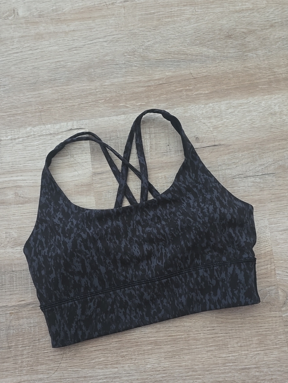 Lululemon Energy Sports Bra - Black Leopard Camo